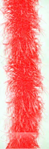 Ostrich feather boa 4 ply - #20 RED